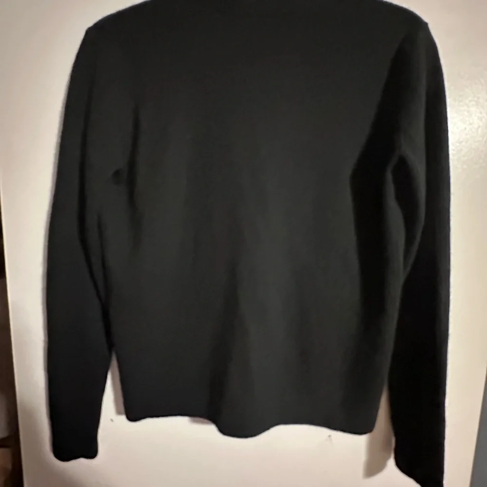Lauren Ralph‎ Lauren Black Button-Up Women’s Sweater Cardigan Size M